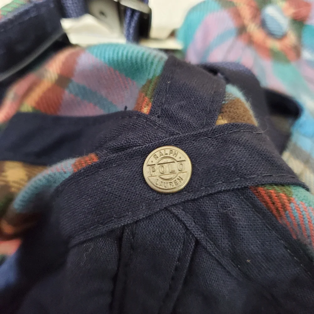 Sold. Polo Ralph Lauren Plaid Twill Madras Varsity "P" Patch Logo hat - Picture 16 of 16
